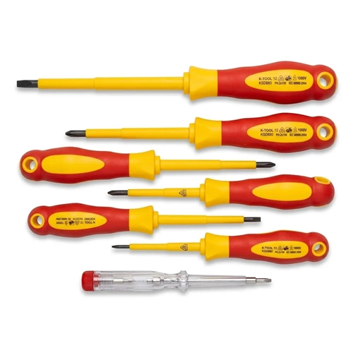 TORNAVİDA SET-ELEKTRİKCİ-DÜZ YILDIZ 7 PCS-K-TOOL-S