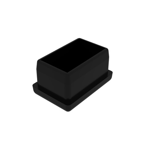 İÇ TAPA TIRTIKLI PROFİL TAPASI DİKDÖRTGEN 20*30 SİYAH