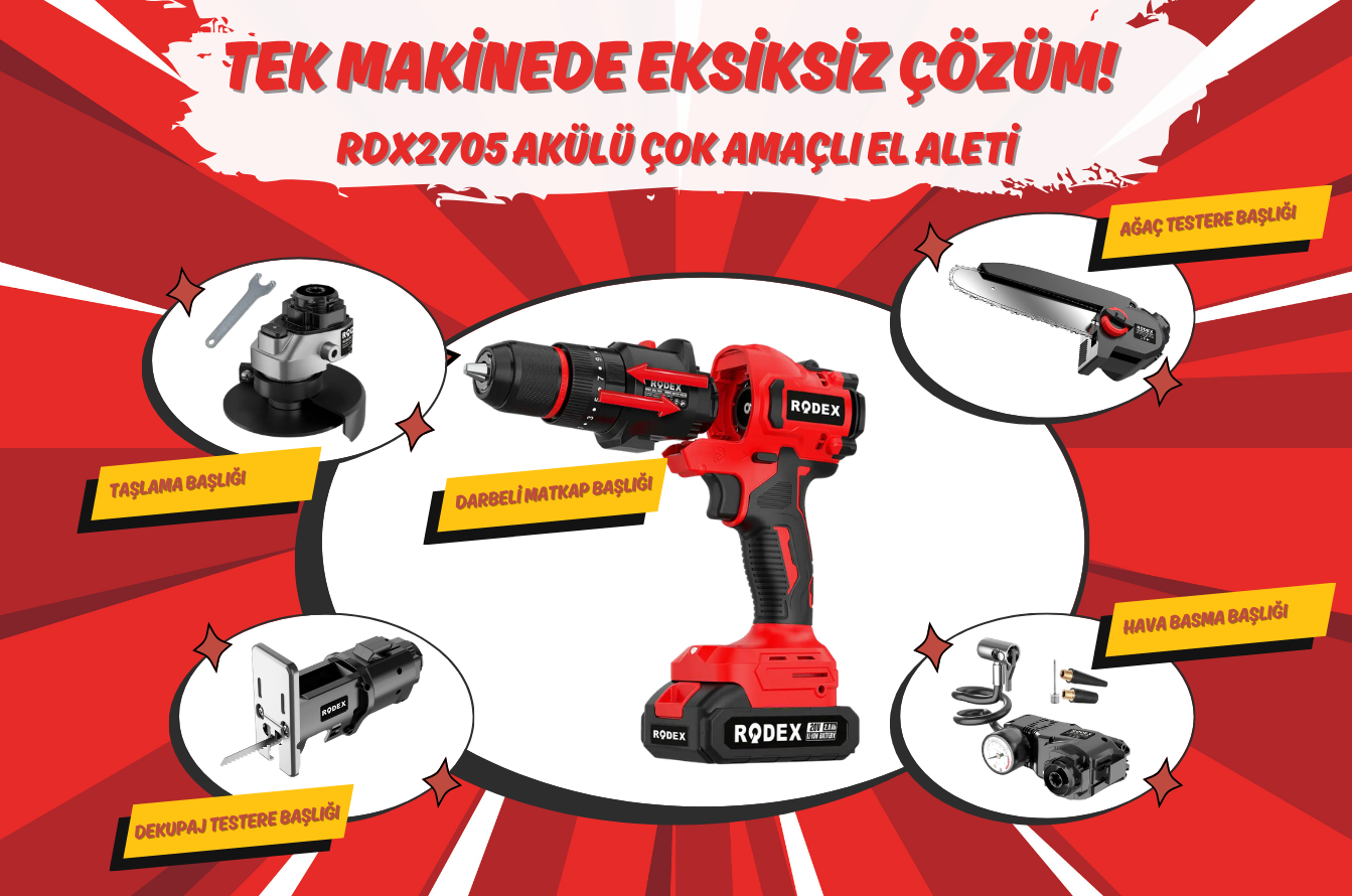 RDX2705 Akülü Çok Amaçlı El Aleti