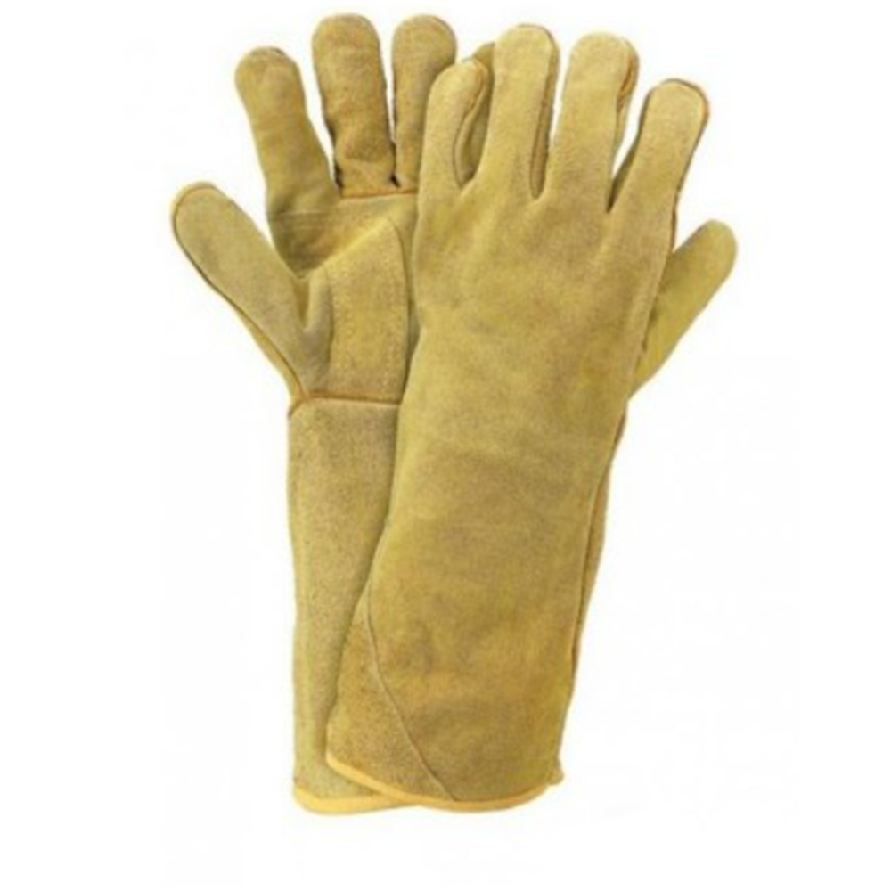 ELDİVEN DERİ-KAYNAK ELDİVENİ-NO:10-THREESTAR KAHVERENGİ