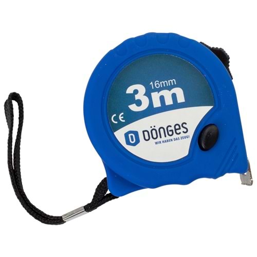 METRE ŞERİT-FİBERGLASS-3 MT-16 MM-DÖNGES-MAVİ