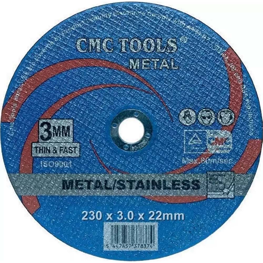 CMC METAL DEMİR KESME TAŞI 115*3*22.23 MM MAVİ