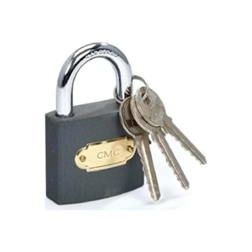 ASMA KİLİT GRİ-KISA HALKA-38 MM-CMC-GRİ