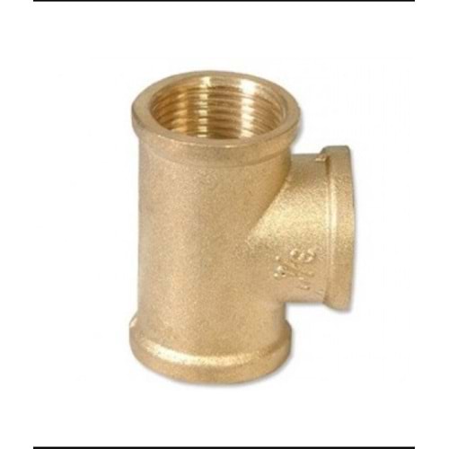 ÇERMİK EŞİT TEE KROM DAF 3/8 İNÇ KROM-SARI