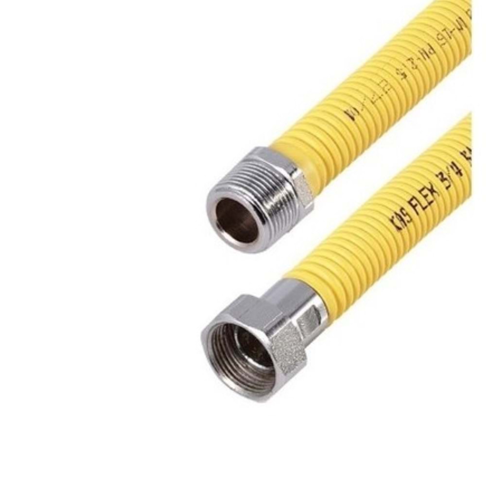 73 PEPE DİŞİ-DİŞİ GAZ FLEXİ 3/4*3/4 50 CM SARI