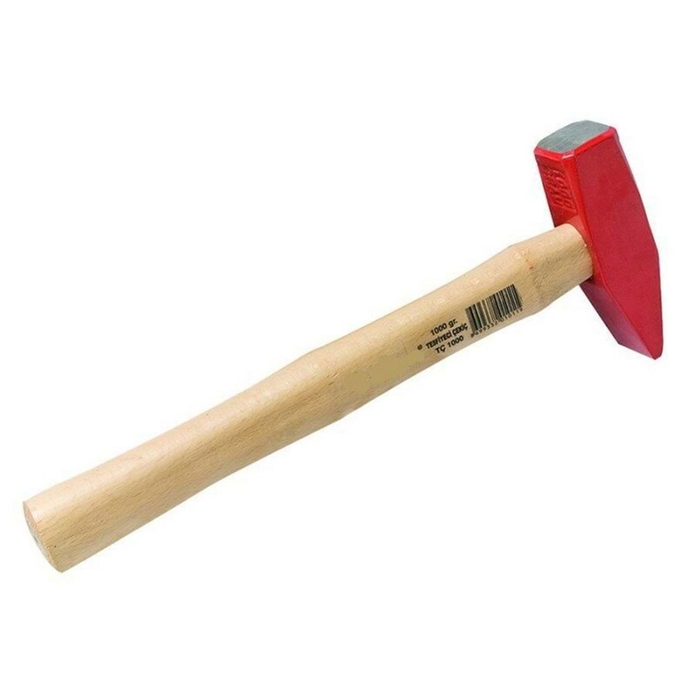 ÇEKİÇ AHŞAP SAPLI-ÇELİK-200 GR-RODEX-KIRMIZI RHT0801200020