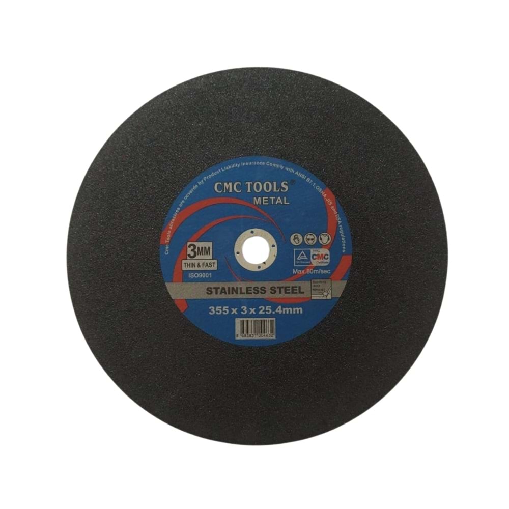 CMC METAL PROFİL KESME TAŞI 355*3*25.4 MM SİYAH