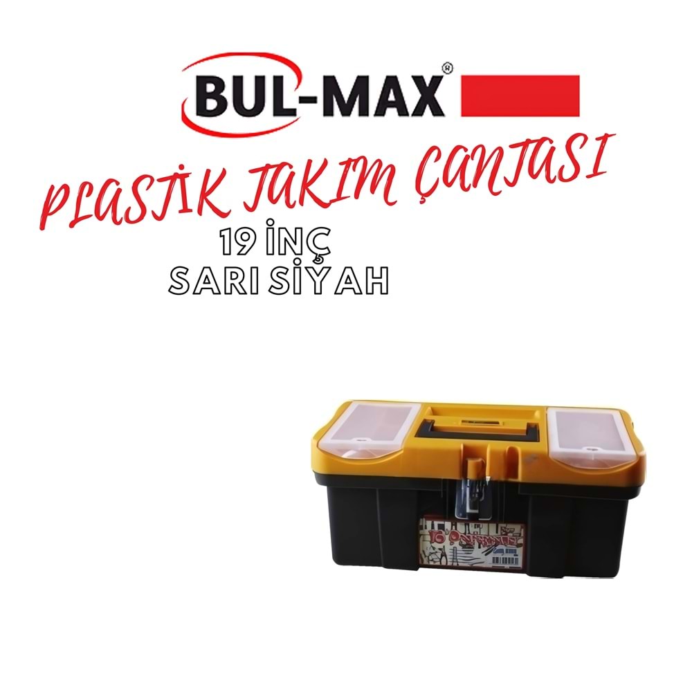 BUL-MAX PLASTİK TAKIM ÇANTASI 19 İNÇ SARI-SİYAH