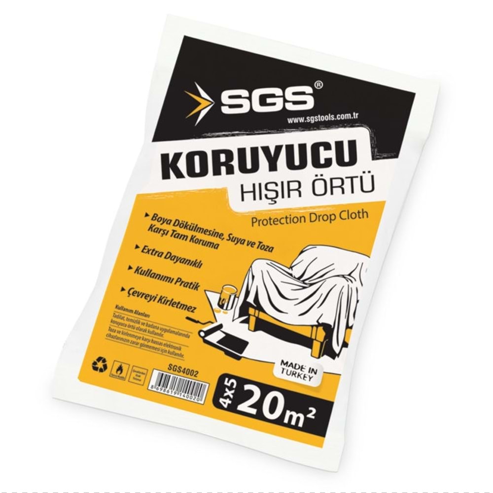 SGS HIŞIR KORUYUCU İNCE ÖRTÜ 4*5=20 MT2 BEYAZ