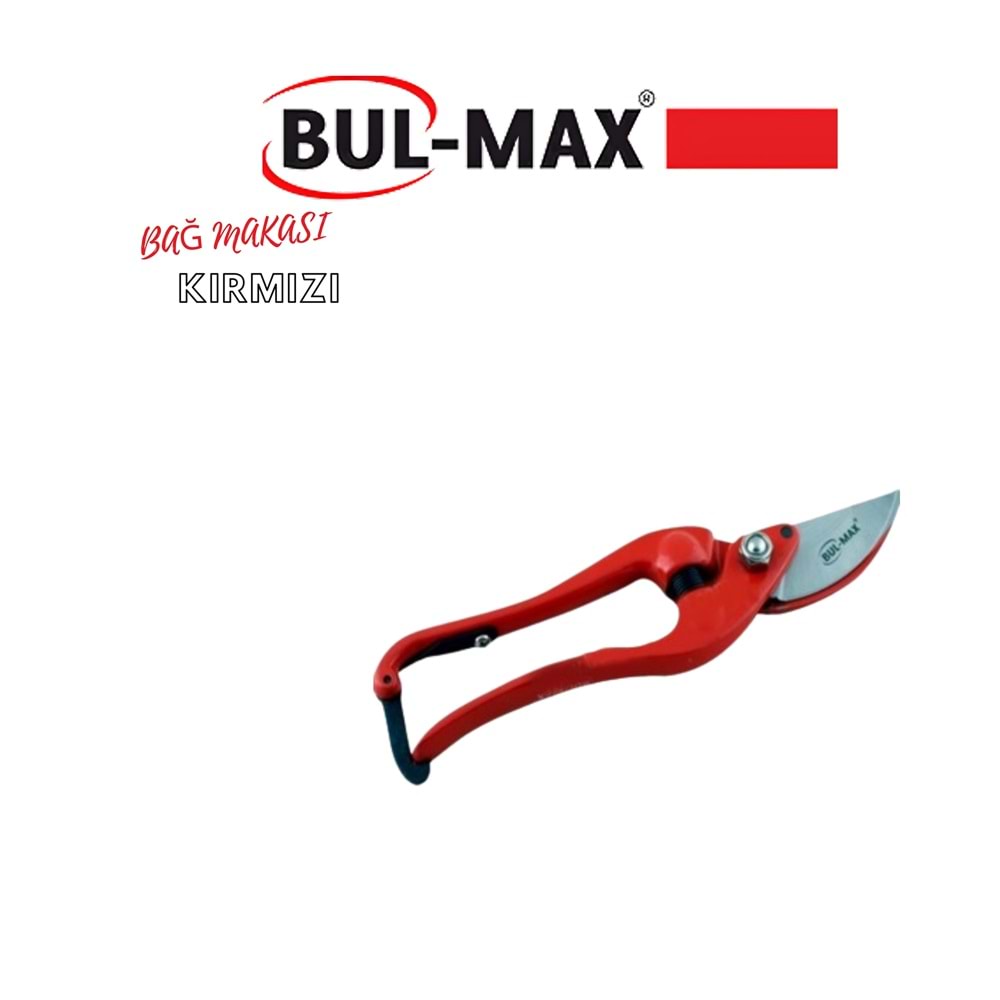 BUL-MAX BAĞ MAKASI KIRMIZI