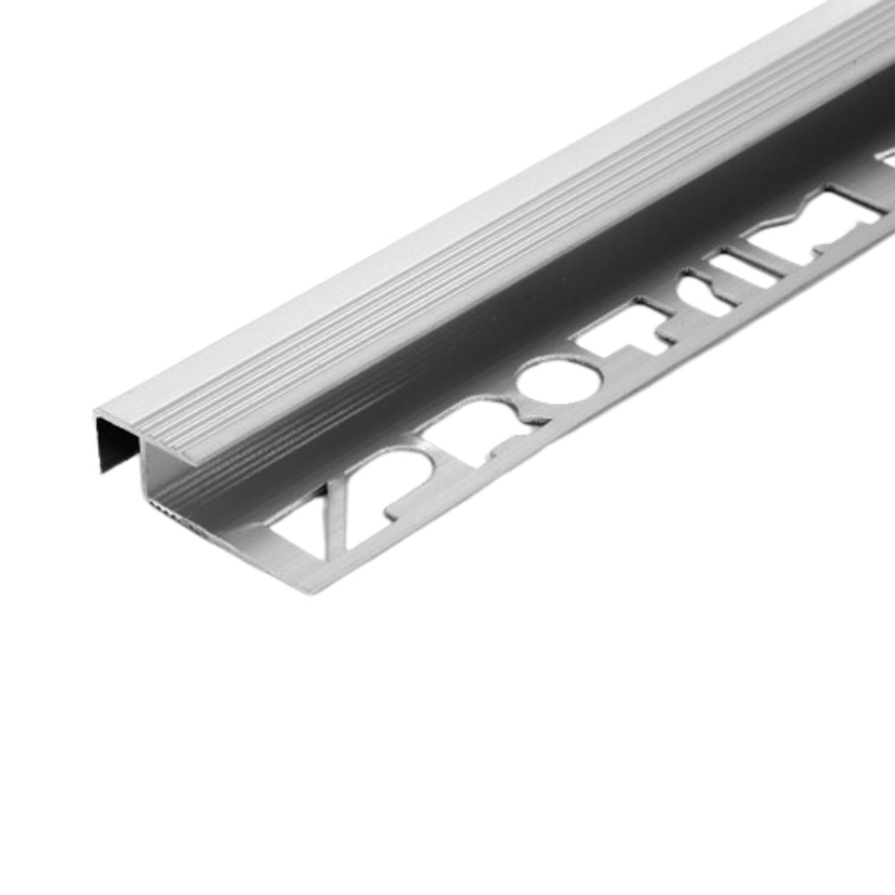 PRO F TİPİ MAT ALÜMİNYUM MERDİVEN BASAMAK ÇITASI 12 MM*2.50 MT PARLAK