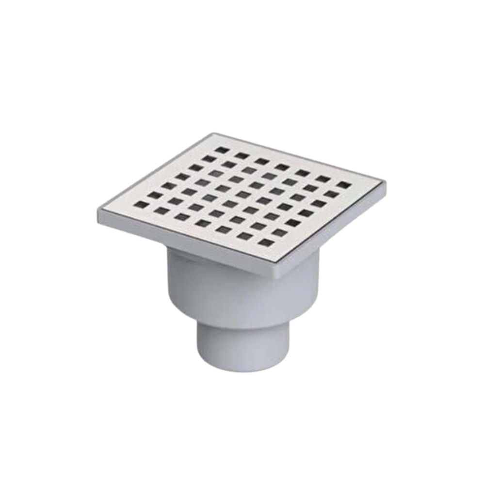 ÖZBEST ALT ÇIKIŞ 50 YER SÜZGECİ KROM 15*15 2 İNÇ KROM