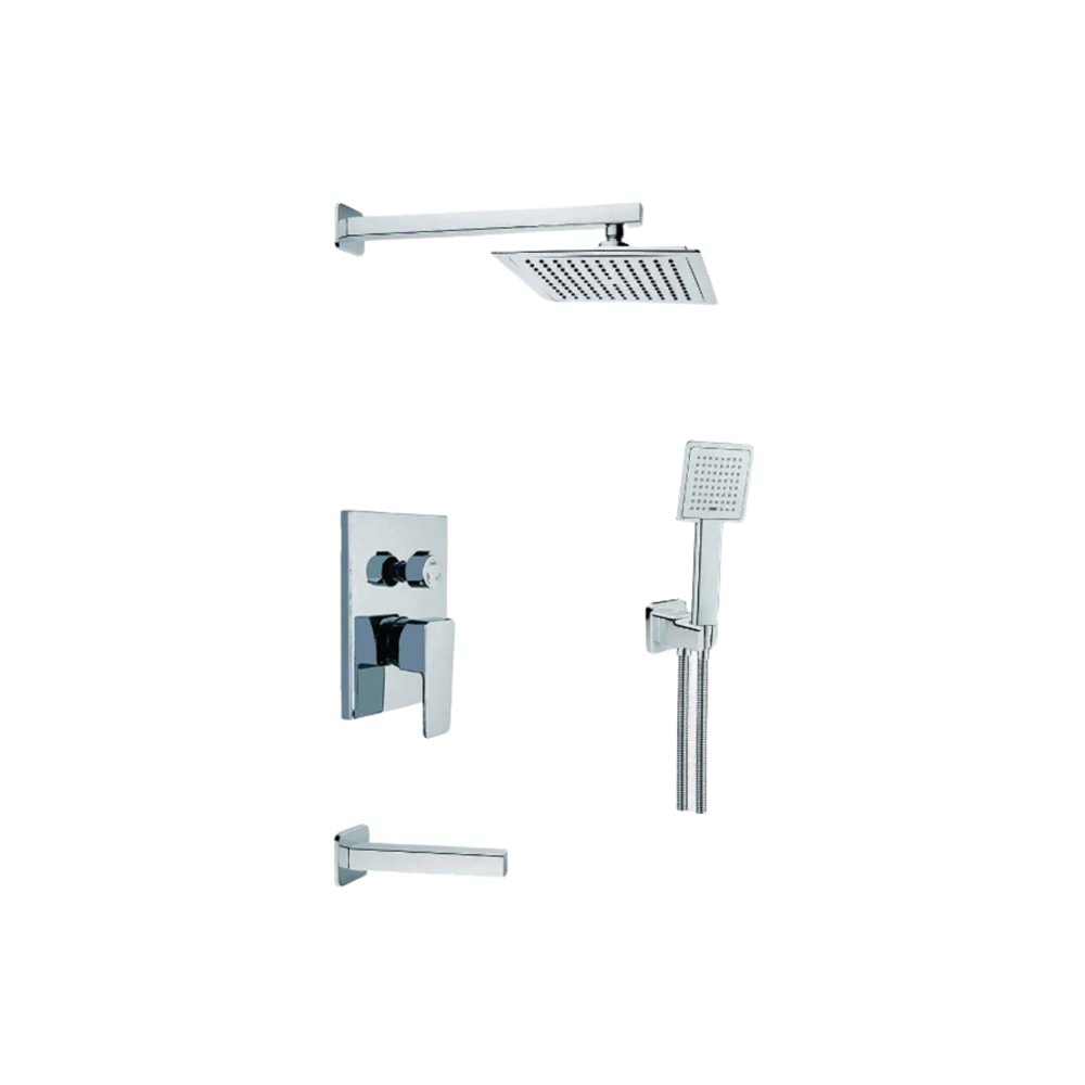 ANKASTRE METAL DUŞ SÜZGECİ KAFA KROM
